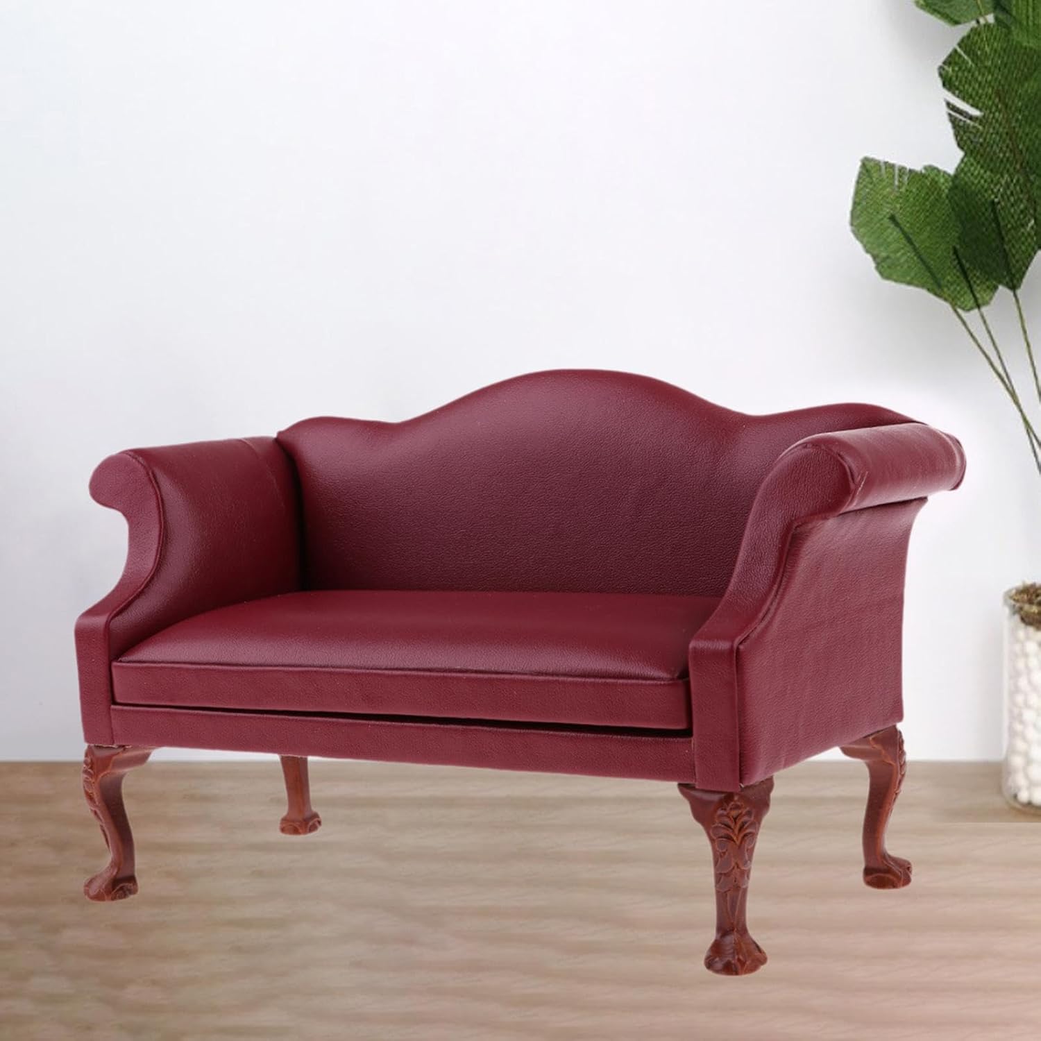 ドールハウス家具ミニソファモデルヴィンテージマイクロ風景装飾1:6